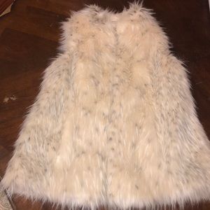 Rachel Zoe faux fur vest